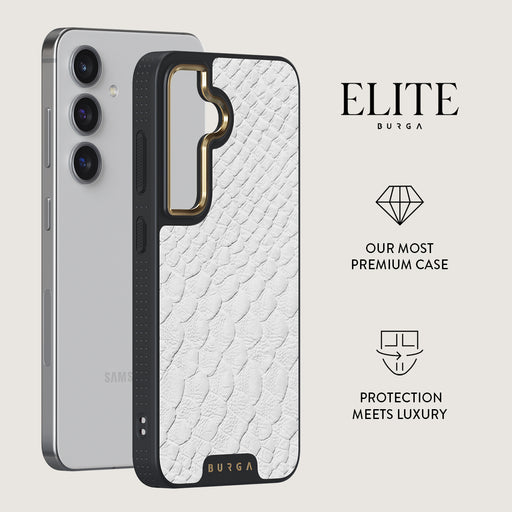 Glacial Desert - White Snakeskin Samsung Galaxy S24 Case 12