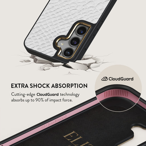Glacial Desert - White Snakeskin Samsung Galaxy S24 Case 13