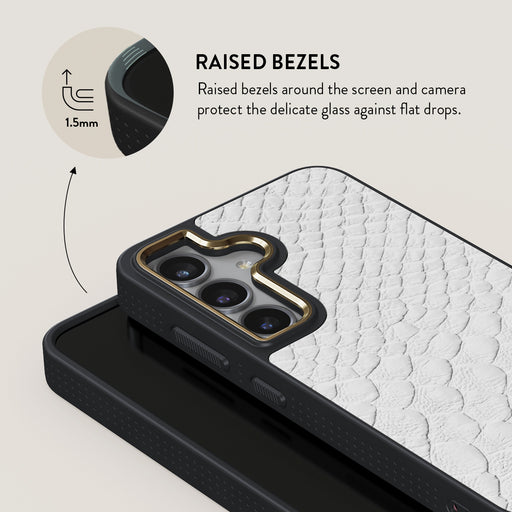 Glacial Desert - White Snakeskin Samsung Galaxy S24 Case 14