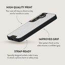 Glacial Desert - White Snakeskin Samsung Galaxy S24 Case 15
