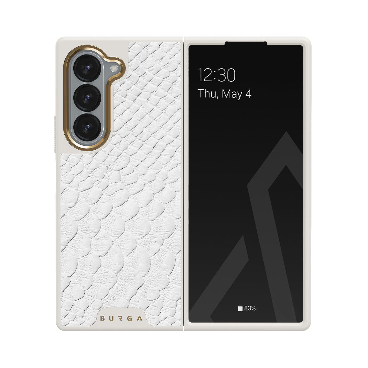 Glacial Desert - White Snakeskin Samsung Galaxy Z Fold 6