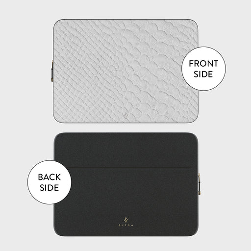 Glacial Desert - White Snakeskin Laptop Sleeve 5