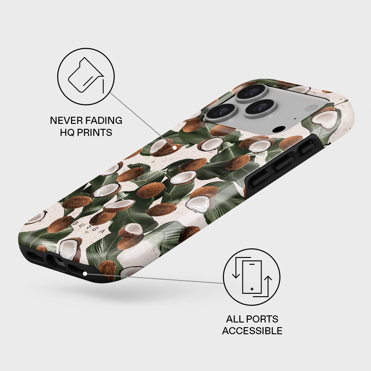 Coconut Crush - iPhone 17 Pro Case | BURGA