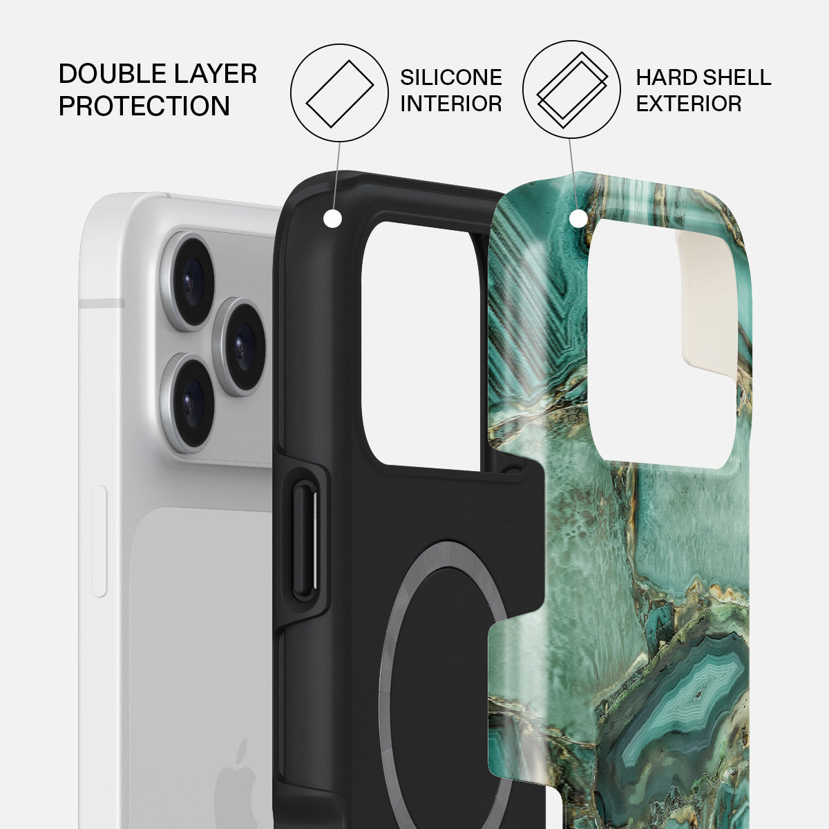 Ubud Jungle - Turquoise iPhone 17 Pro Max Case | BURGA