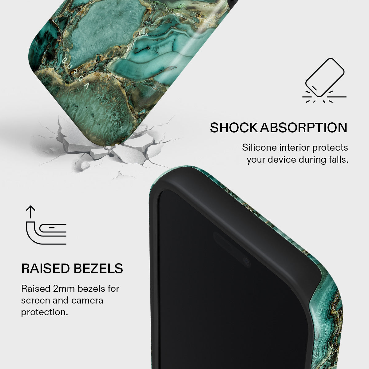 Ubud Jungle - Turquoise iPhone 17 Pro Case | BURGA