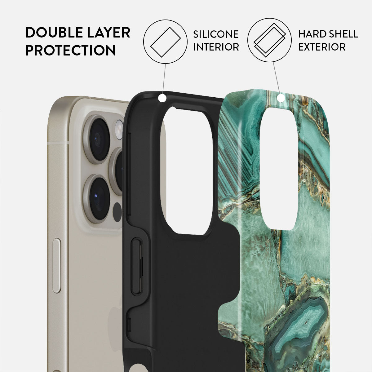 Ubud Jungle - Turquoise iPhone 16 Pro Case | BURGA