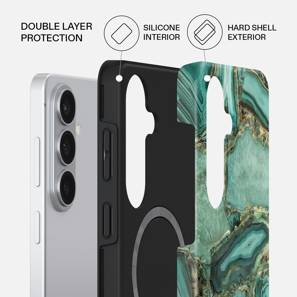 Ubud Jungle - Turquoise Samsung Galaxy S26 Case | BURGA