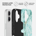 Uluwatu Waves - Teal iPhone 16 Plus Case 2