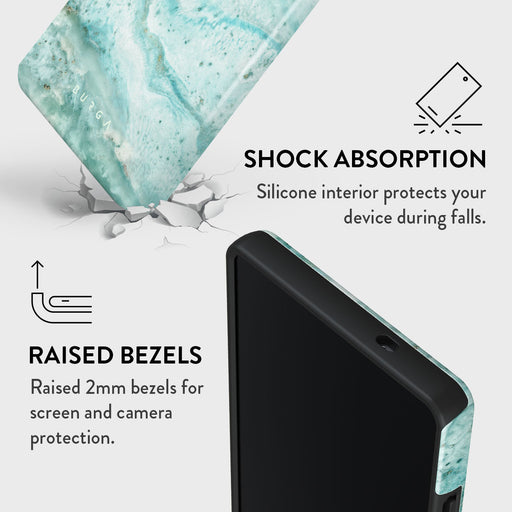 Uluwatu Waves - Teal Samsung Galaxy S25 Ultra Case 4