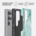 Uluwatu Waves - Teal Samsung Galaxy S24 Ultra Case 6