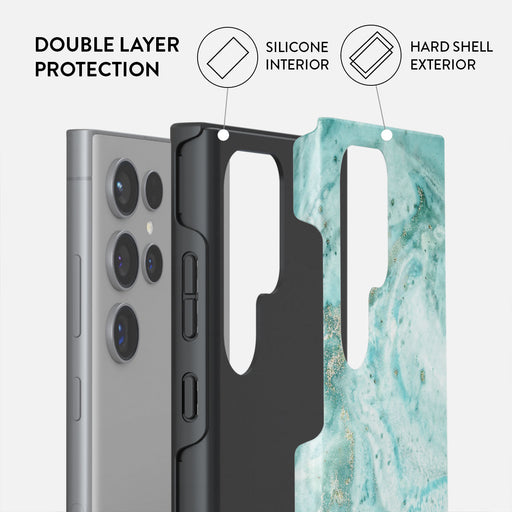 Uluwatu Waves - Teal Samsung Galaxy S24 Ultra Case 6