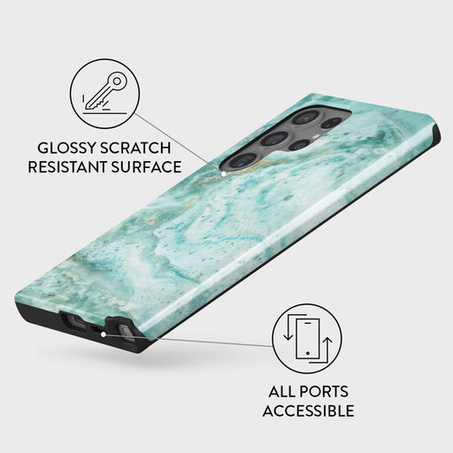 Uluwatu Waves - Teal Samsung Galaxy S24 Ultra Case 7