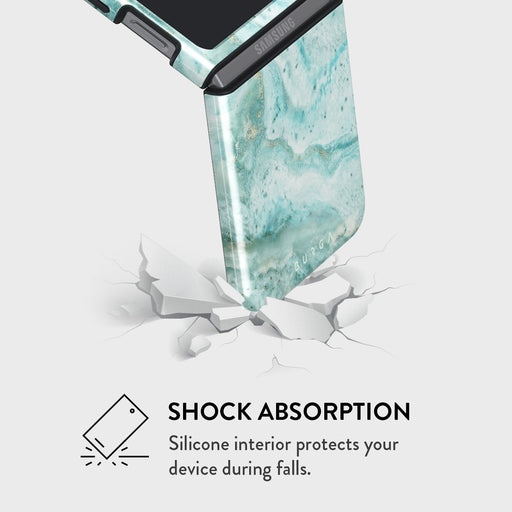Uluwatu Waves - Teal Samsung Galaxy Z Flip 5 Case 10