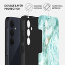 Uluwatu Waves - Teal Samsung Galaxy A35 Case 2