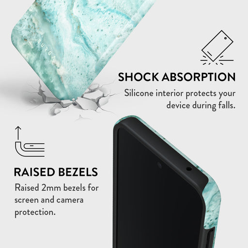 Uluwatu Waves - Teal Samsung Galaxy A35 Case 4