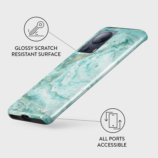 Uluwatu Waves - Teal Xiaomi 13 Lite Case 3