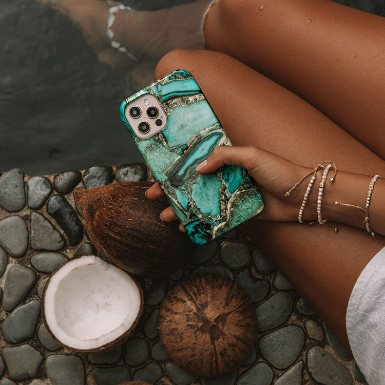 Ubud Jungle - Turquoise iPhone 17 Pro Case | BURGA