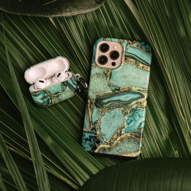 【即日配送】Ubud Jungle Turquoise iPhone 15 Ubud Jungle - Turquoise iPhone 17 Pro Max Case | BURGA