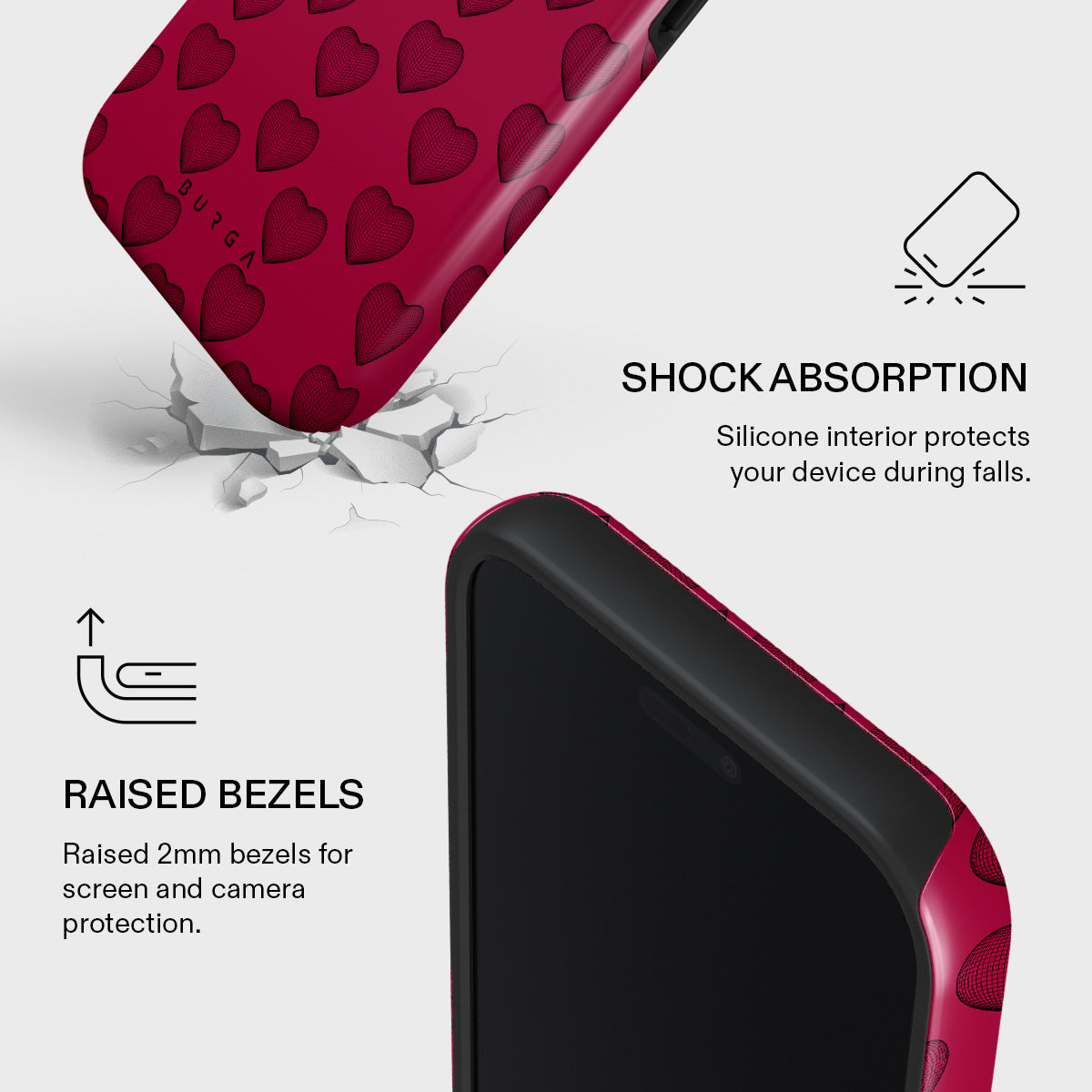 BURGA iPhone17ケース Amazon.com: BURGA Unisex Phone Case for iPhone 17 ProMax – Dual