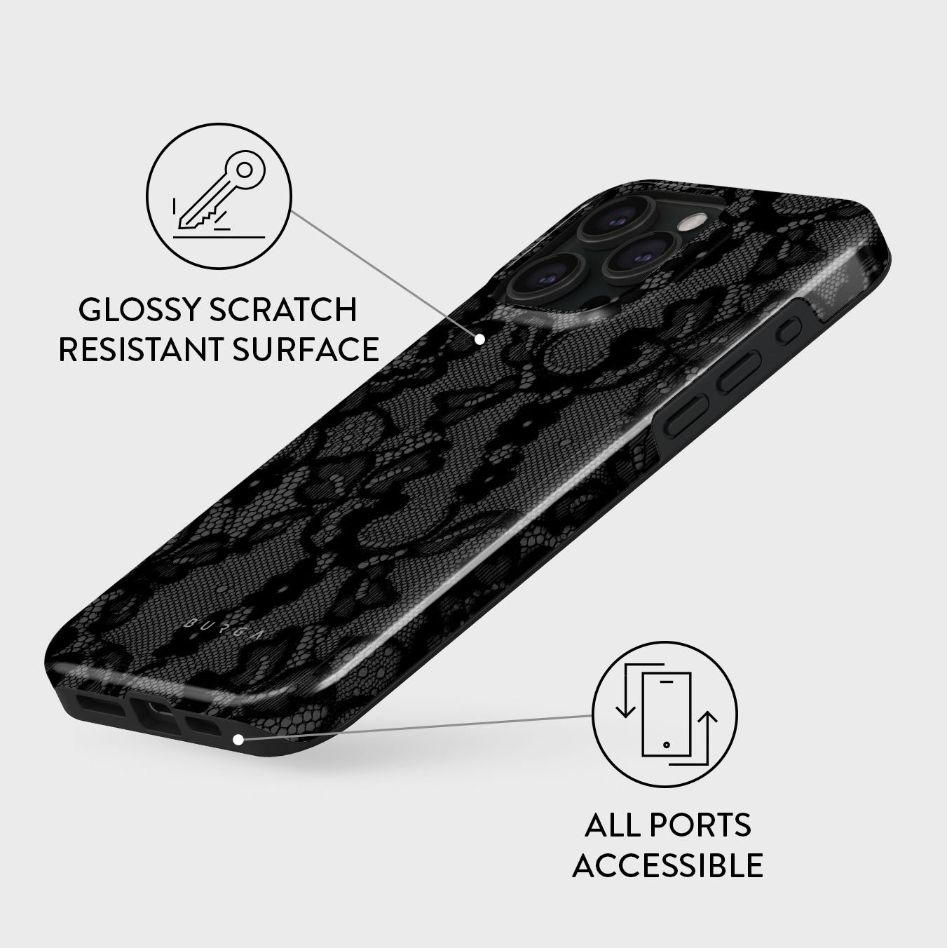 BURGAのiPhone15スマホカバー Amazon.com: BURGA Phone Case for iPhone 15 Pro Max - Cute
