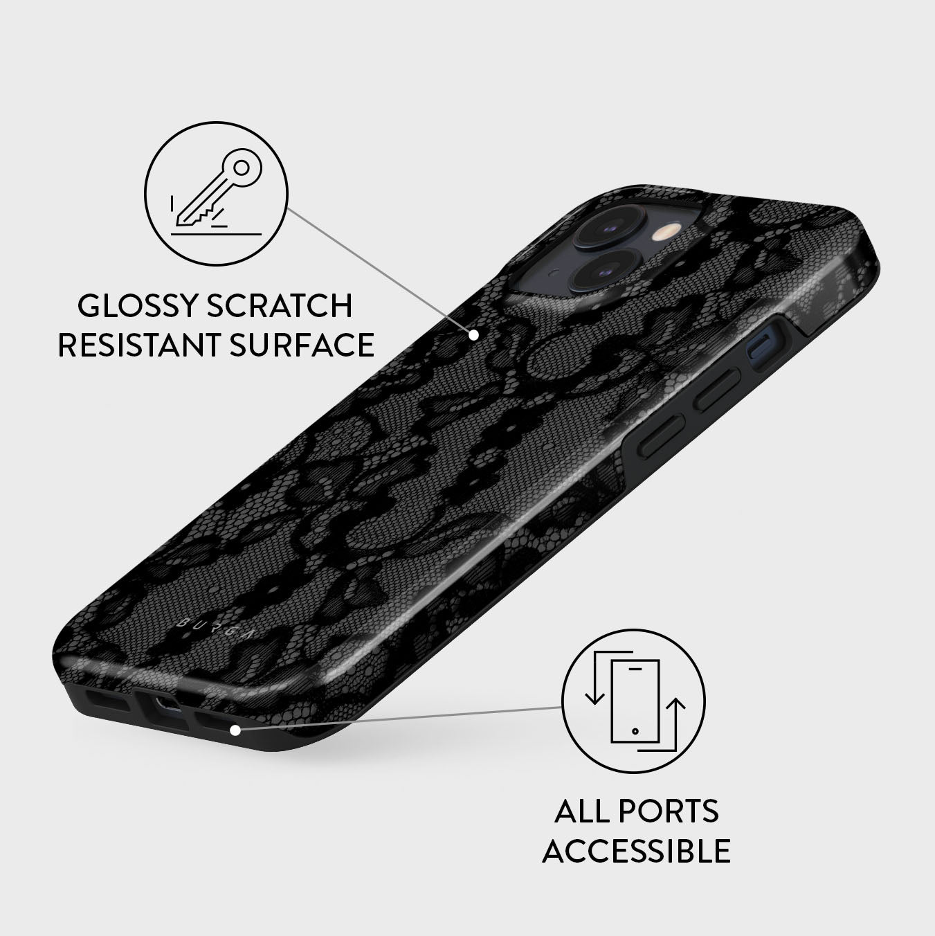 BURGA iPhone15 ケース Velvet Night - iPhone 15 Case | BURGA