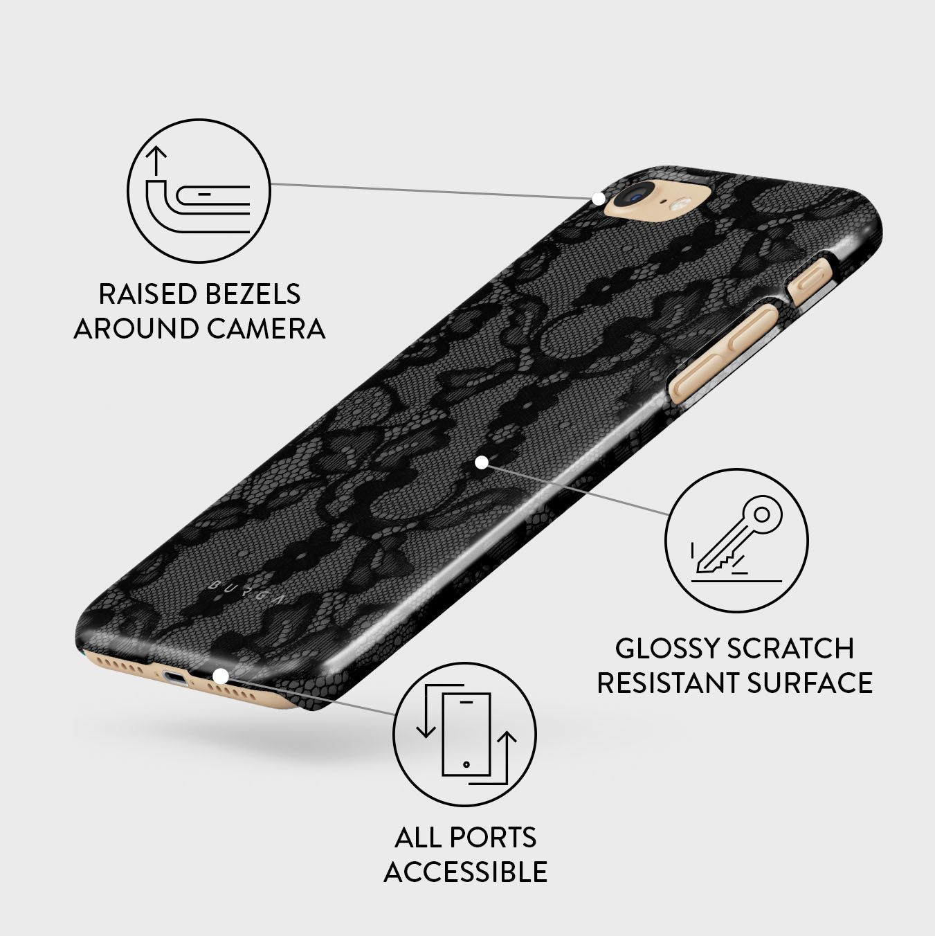 BURGA iPhone SE (2022)ケース マグネティックリングホルダー BURGA iPhone SE (2022)ケース マグネティックリングホルダー Magnetic