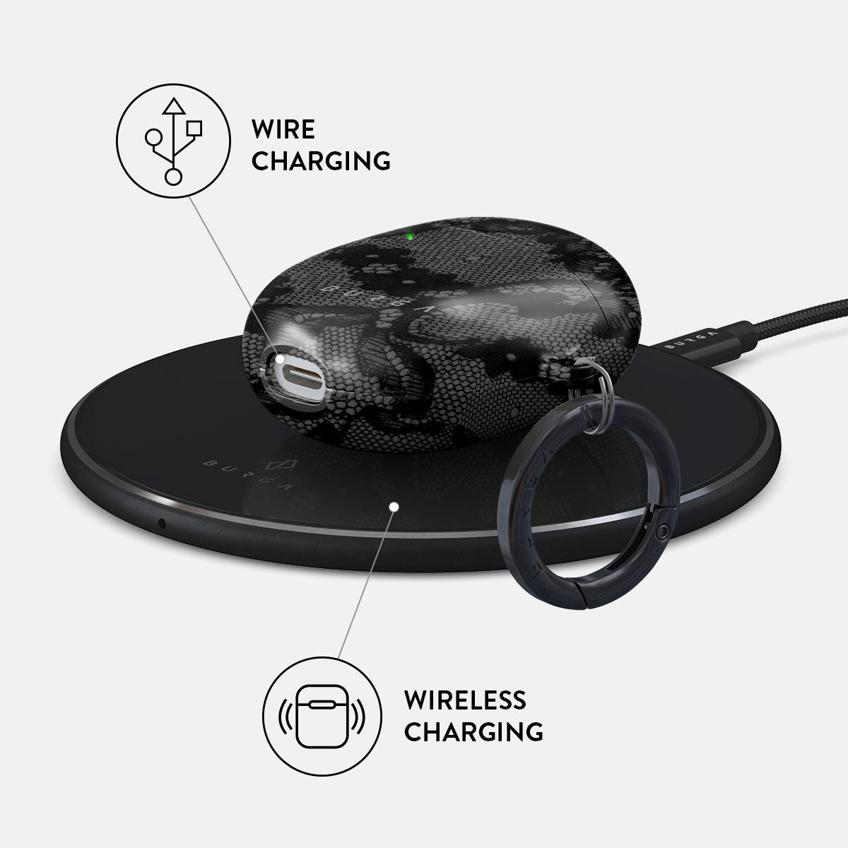 Pixel Buds Pro ブラック　ケース付き　Google Amazon.com: Fintie Protective Case for Google Pixel Buds Pro 2