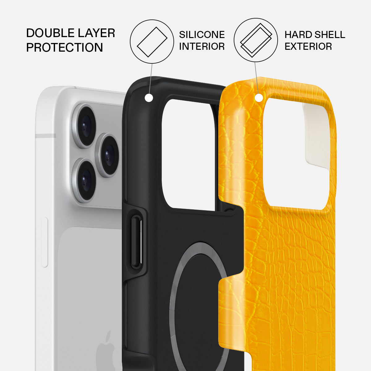 Canary Yellow - Snake Skin iPhone 17 Pro Max Case | BURGA