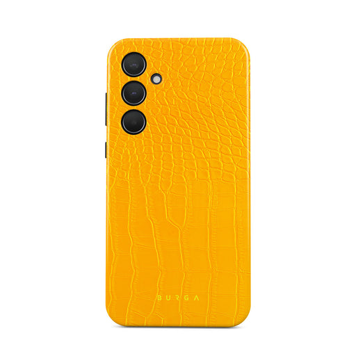 Canary Yellow - Snake Skin Samsung Galaxy A35 Case 1