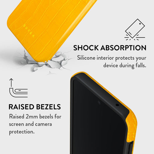 Canary Yellow - Snake Skin Samsung Galaxy A35 Case 4