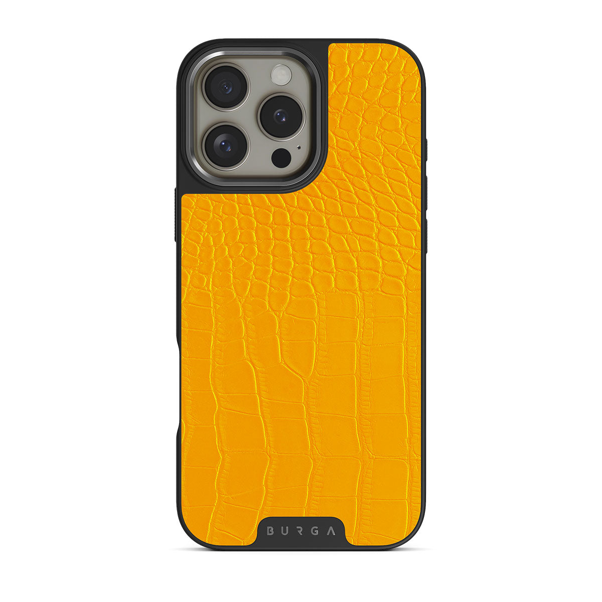 Canary Yellow - Snake Skin iPhone 16 Pro Max Case | BURGA