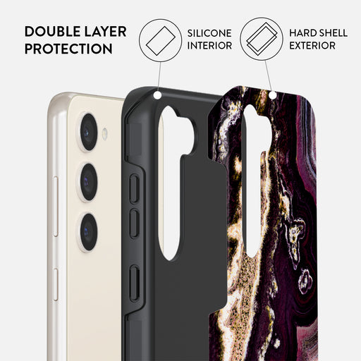 Purple Skies - Marble Samsung Galaxy S23 Case 6