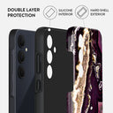 Purple Skies - Marble Samsung Galaxy A35 Case 2