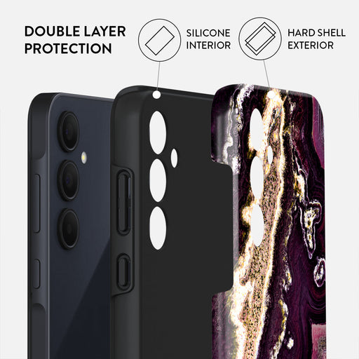 Purple Skies - Marble Samsung Galaxy A35 Case 2