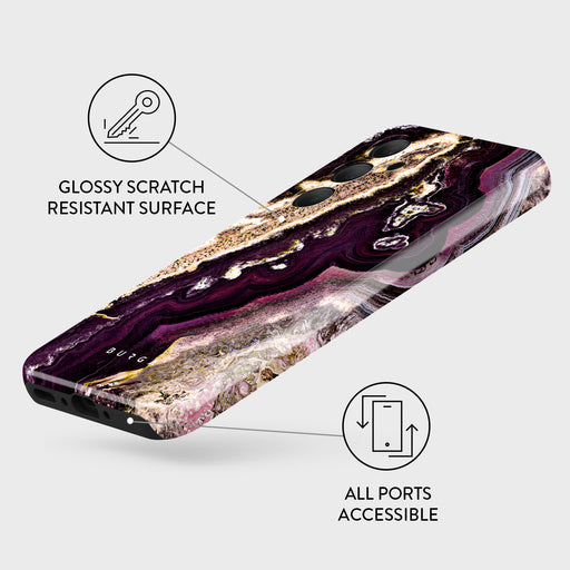 Purple Skies - Marble Samsung Galaxy A35 Case 3
