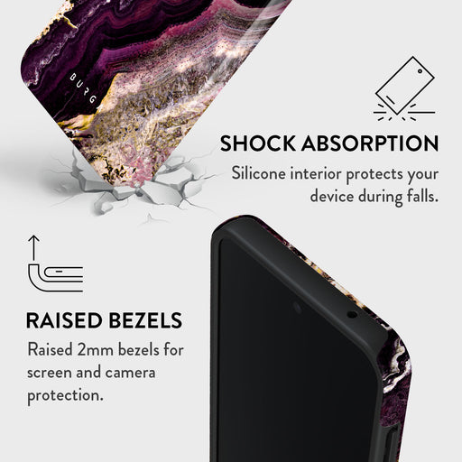 Purple Skies - Marble Samsung Galaxy A35 Case 4