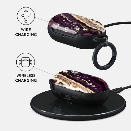 Purple Skies - Marble Samsung Galaxy Buds Case 3