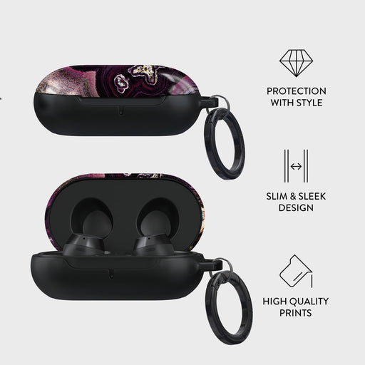 Purple Skies - Marble Samsung Galaxy Buds Case 4