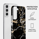 Make A Wish - Gold Marble Samsung Galaxy S22 Plus Case 2