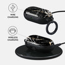 Make A Wish - Gold Marble Samsung Galaxy Buds Case 3