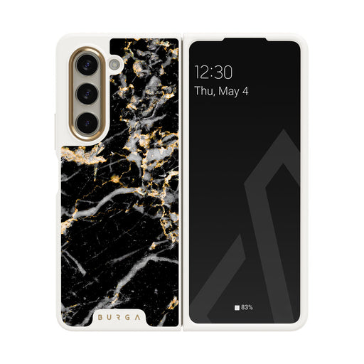 Make A Wish - Gold Marble Samsung Galaxy Z Fold 5 Case Make A Wish - Gold Marble Samsung Galaxy Z Fold 5 Case