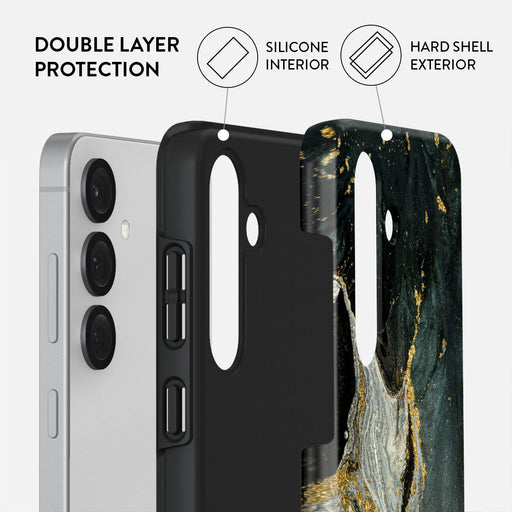 Northern Lights - Marble Samsung Galaxy S25 Plus Case 2