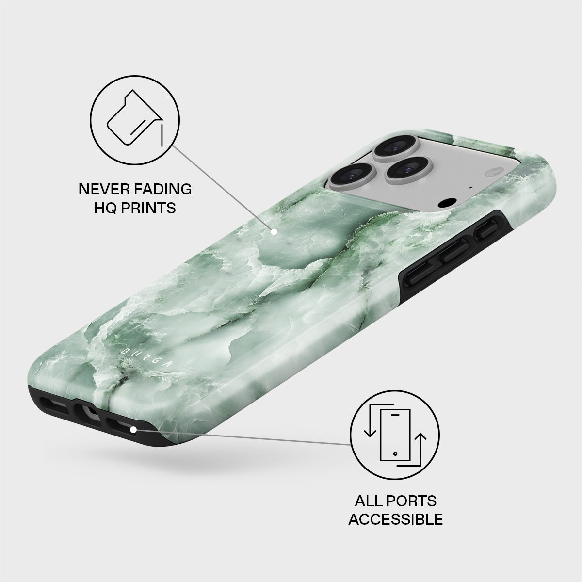 Pistachio Cheesecake - Green iPhone 17 Pro Max Case | BURGA
