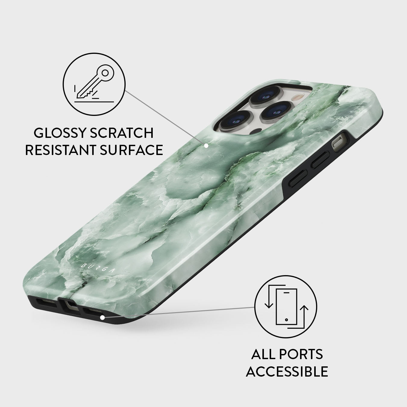 Pistachio Cheesecake - Green iPhone 13 Pro Case | BURGA