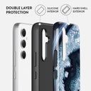 Frozen Lake - Gray Marble Samsung Galaxy A55 Case 2