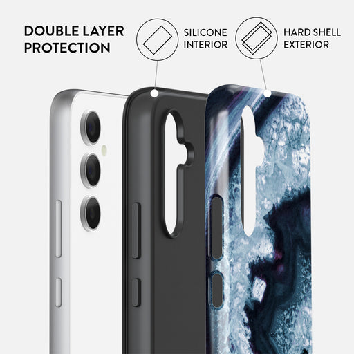 Frozen Lake - Gray Marble Samsung Galaxy A55 Case 2