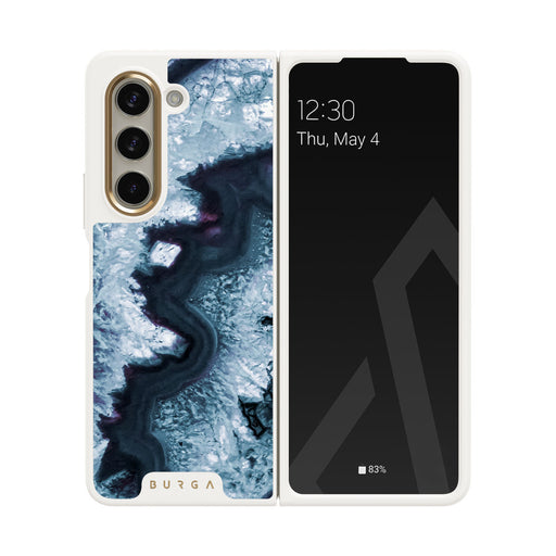 Frozen Lake - Gray Marble Samsung Galaxy Z Fold 5 Case