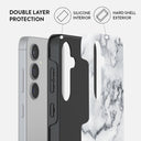 White Winter - Classy Marble Samsung Galaxy S24 Case 6