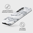 White Winter - Classy Marble Samsung Galaxy S24 Case 7