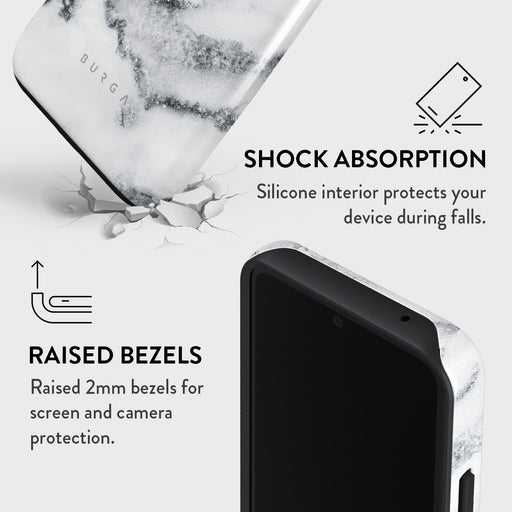 White Winter - Classy Marble Samsung Galaxy A55 Case 4